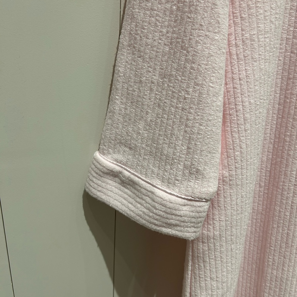 Miss Elaine Pink Long Sleeve Robe Size M - Picture 5 of 7